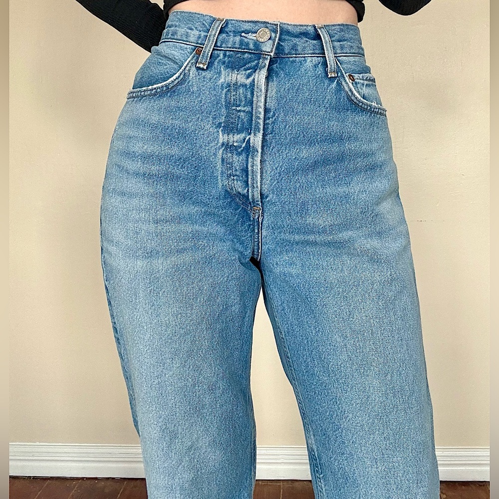 ♣️ AGOLDE 90s Mid Rise Crop Jeans
